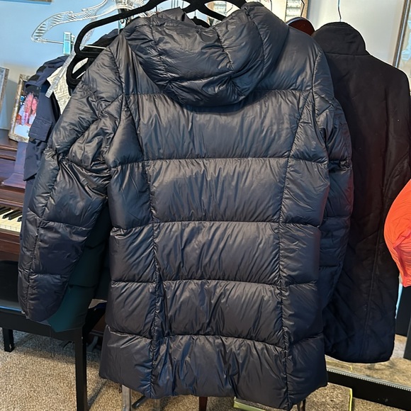 Eddie Bauer down coat with hood Black - Picture 2 of 4